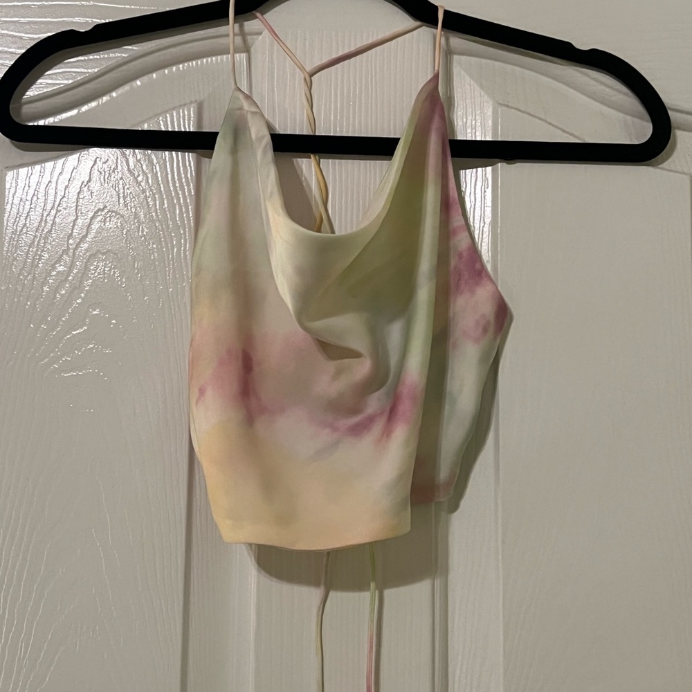 Zara Tie-Dye Halter Top